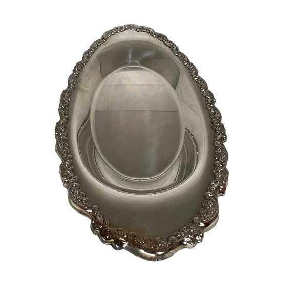 Vintage ONEIDA Du Maurier bread Roll Tray 14" silverplated BNIB 1990 - Picture 9 of 12